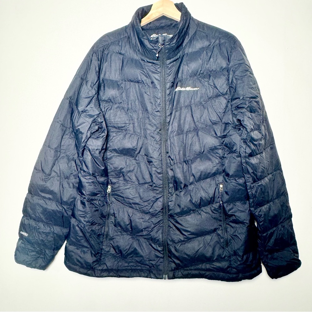 Eddie Bauer Down Packable Jacket Black Stormrepel… - image 2